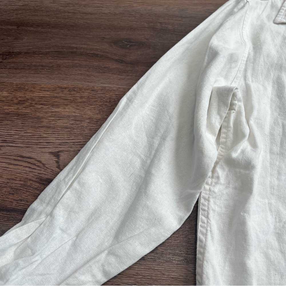 NWT Universal Thread White Linen Button-Down Shir… - image 8